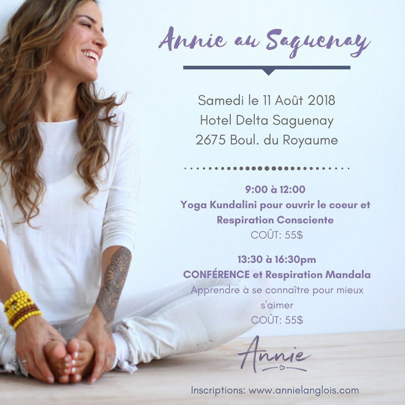 Annie au Saguenay: Yoga et Respiration Consciente