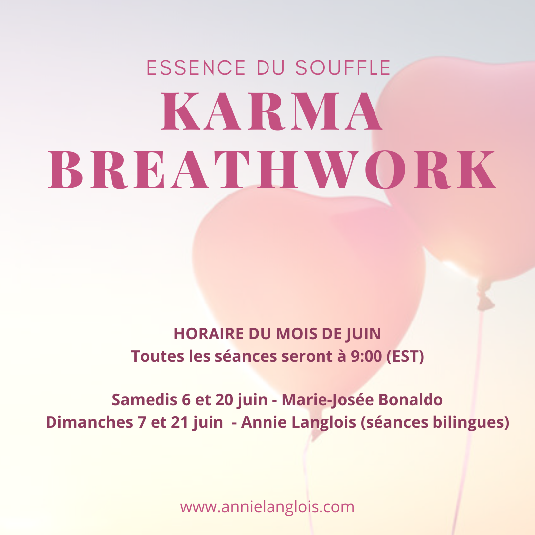 KARMA BREATHWORK en ligne - Juin 2020 