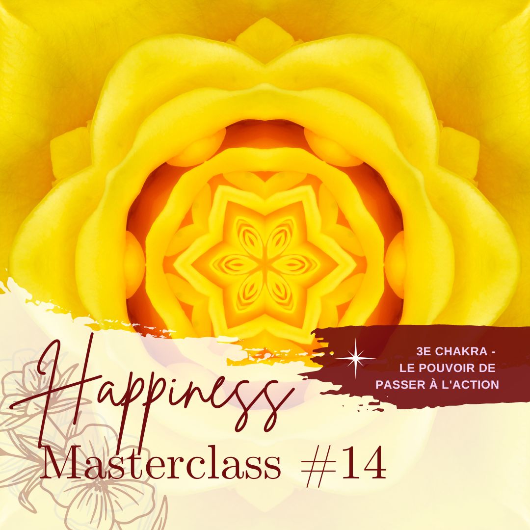 MASTERCLASS happiness #14 - 3e Chakra - Le pouvoir de passer à l'action